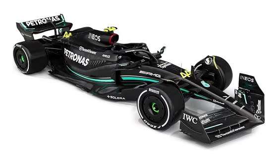 Burago 38080 Formula 1 F1 Mercedes AMG W 14 E W14E 2023 GP No 44 Hamilton "Petronas"