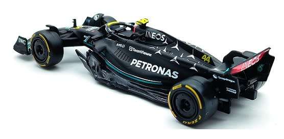 Burago 38080 Formula 1 F1 Mercedes AMG W 14 E W14E 2023 GP No 44 Hamilton "Petronas"
