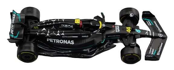 Burago 38080 Formula 1 F1 Mercedes AMG W 14 E W14E 2023 GP No 44 Hamilton "Petronas"