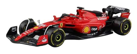 Burago Diecast Model Car 36836 Formula 1 F1 Ferrari SF 23 No 16 Le Clerc 2023 GP 1/43 scale