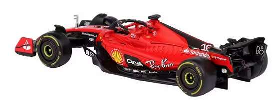 Burago Diecast Model Car 36836 Formula 1 F1 Ferrari SF 23 No 16 Le Clerc 2023 GP 1/43 scale