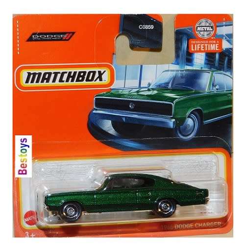 Matchbox Diecast Model Car 2023 13/100 Dodge Charger 1966 1/64 scale