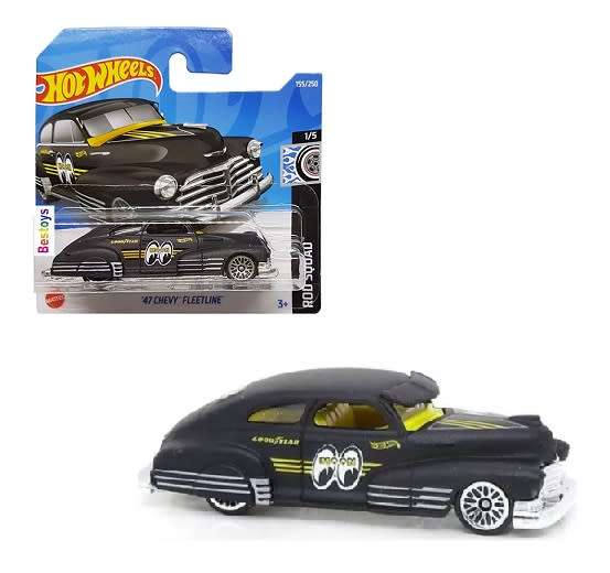Hotwheels Hot Wheels Diecast Model Car 2022 155/250 Chevy Chevrolet Fleetline 1947 Mooneyes Rod Squa