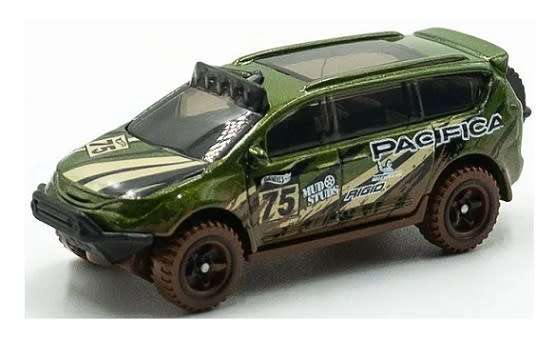 Hotwheels Hot Wheels Diecast Model Car 2023 88/250 Chrysler Pacifica No 75 Mud Studs 1/64 scale