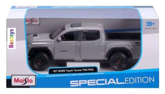 Maisto Diecast Model Car 32910 Toyota Tacoma Double Cab Pickup TRD Pro 2023 1/27 scale