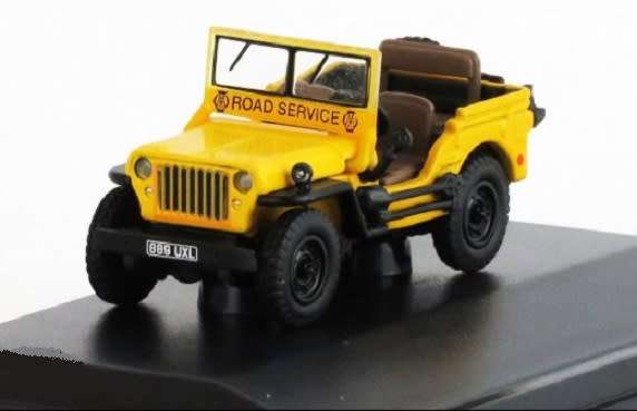 Oxford Diecast Model Car WMB005 Willys Jeep MB "AA" 1/76 OO railway scale