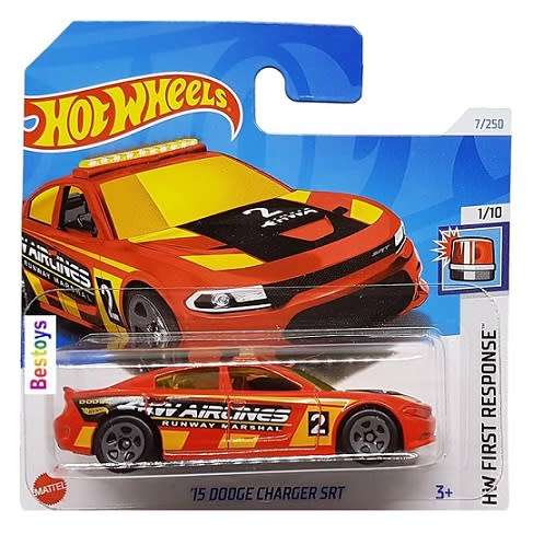 Hotwheels Hot Wheels Diecast Model Car 2024 7/250 Dodge Charger SRT 2015 No 2 First Response 1/64 sc