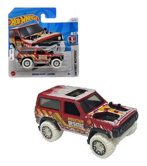 Hotwheels Hot Wheels Diecast Model Car 2024 34/250 Nissan Patrol Custom "Mountain Rescue" First Resp