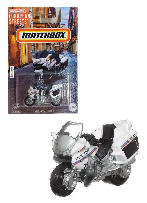 Matchbox Diecast Model Bike Motorcycle European Streets Series BMW R 1200 R1200 RT Police