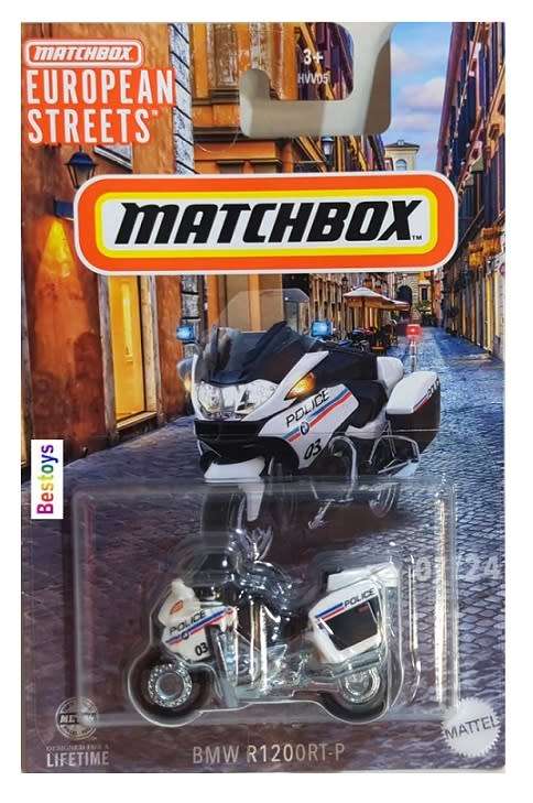 Matchbox Diecast Model Bike Motorcycle European Streets Series BMW R 1200 R1200 RT Police
