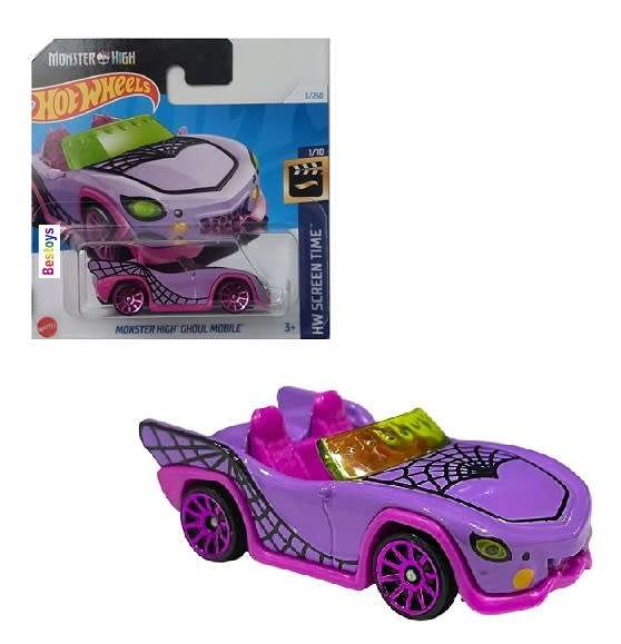 Hotwheels Hot Wheels Diecast Model Car 2024 3/250 Monster High Ghoul Mobile Screen Time
