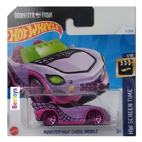 Hotwheels Hot Wheels Diecast Model Car 2024 3/250 Monster High Ghoul Mobile Screen Time