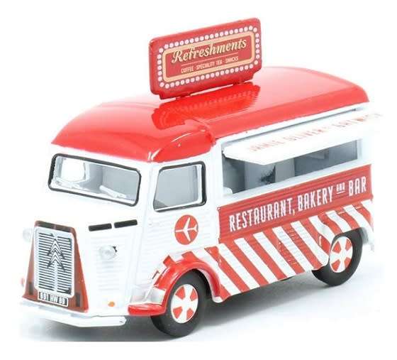 Oxford Diecast Model Car CIT002 Citroen H Catering Van Jamie Oliver Gatwick 1/76 OO railway scale