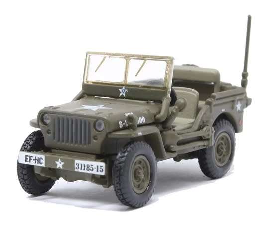 Oxford Diecast Model Car WMB003 Willys Jeep MB US Army Military 1/76 OO railway scale