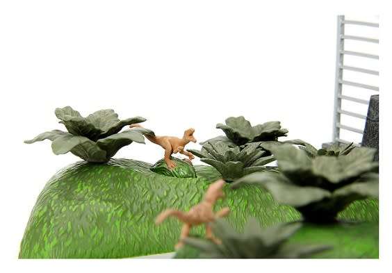 JADA Diecast Model Nano Set 34244 Jurassic Park Cars + Dinosaurs Diorama Movie Film TV