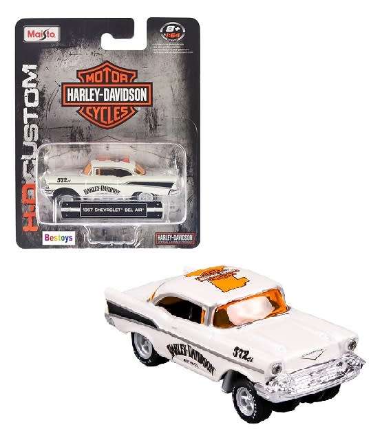 Maisto Diecast Model Car Harley Davidson Series Chevy Chevrolet Bel Air 1957 1/64 scale