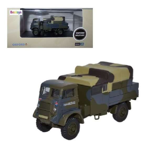 Oxford Diecast Model QLB001 Bedford QLB Truck 4th Infantry UK 1942 Military 1/76 OO railway