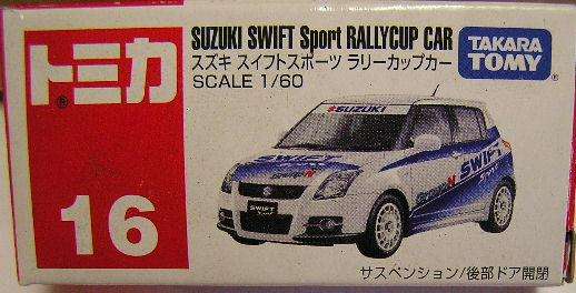 Tomy Takara 16 Suzuki Swift Sport Rally Car , 1/60 scale , new in box