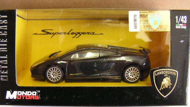 Mondo Motors Diecast Model Car , Lamborghini Superleggera , 1/43 scale , new in box