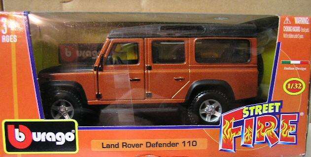 Burago Diecast Model Car Land Rover Defender 110 1/32 scale new in box