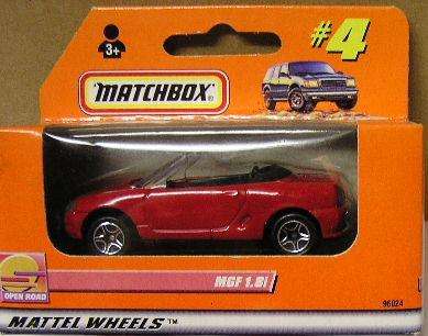Matchbox Diecast Model Car 2000 No 4 MGF 1.8i 1.8 i Conv 1/64 scale new in window box