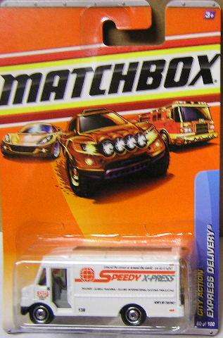 Matchbox Diecast Model Car No 60 / 100 Express Delivery Van "Speedy Xpress" 2009 on card new in pack