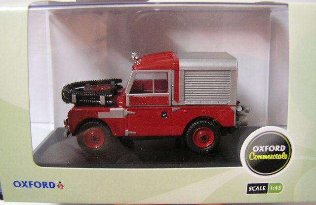 Oxford Car LAN188012 ,Land Rover 88 " inch Fire Appliance with canopy & hoses ,1/43 scale,new in box