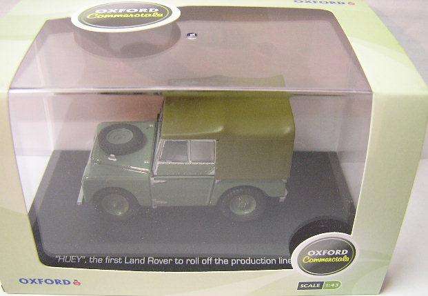 Oxford Diecast Model Car LAN180001E Land Rover 80 " inch "Hue" , 1/43 scale , new in box