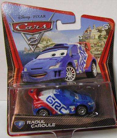 Mattel Disney Pixar Cars 2 Diecast Model Car Movie Film Raoul Caroule No 9 1/55 scale new in pack