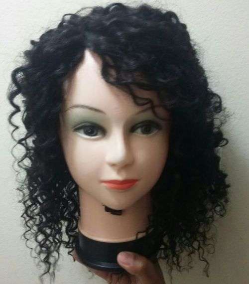 Brazillian virgin jerry curls 14inches WIG/8A