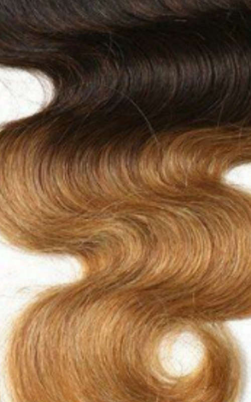 Peruvian & Brazilian virgin OMBRE weaves / 6-18inches/ 8A/400g*free shipping*