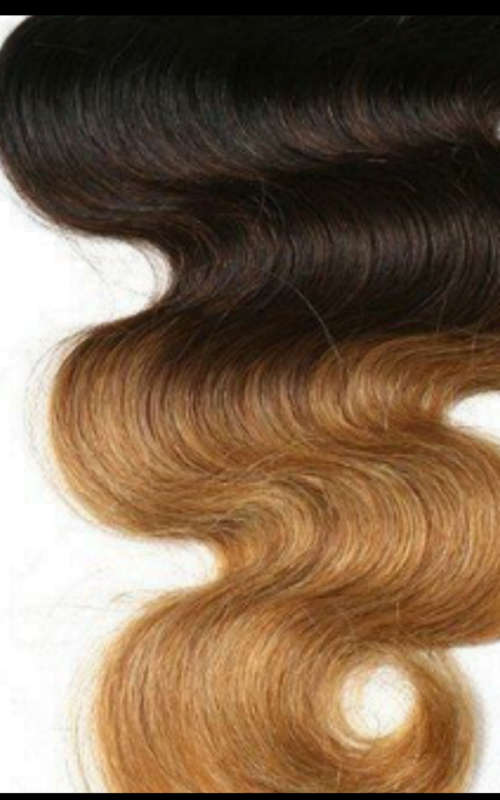 Peruvian & Brazilian OMBRE /Blonde hair/ 6-16 inches/Grade 8A