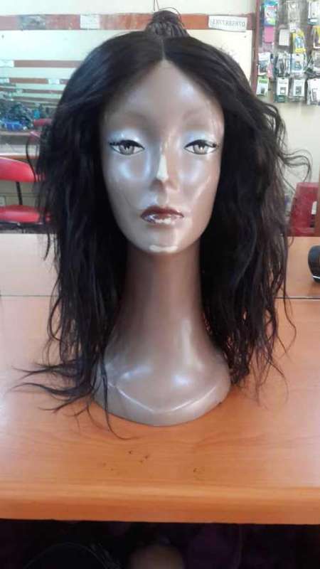 Brazilian or Peruvian lace frontal WIG/Straight&Wavy/10inches/9A/300g
