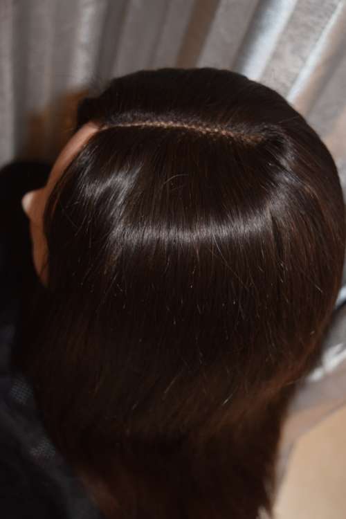 Peruvian 1part lace frontal wigs/9A/10inches