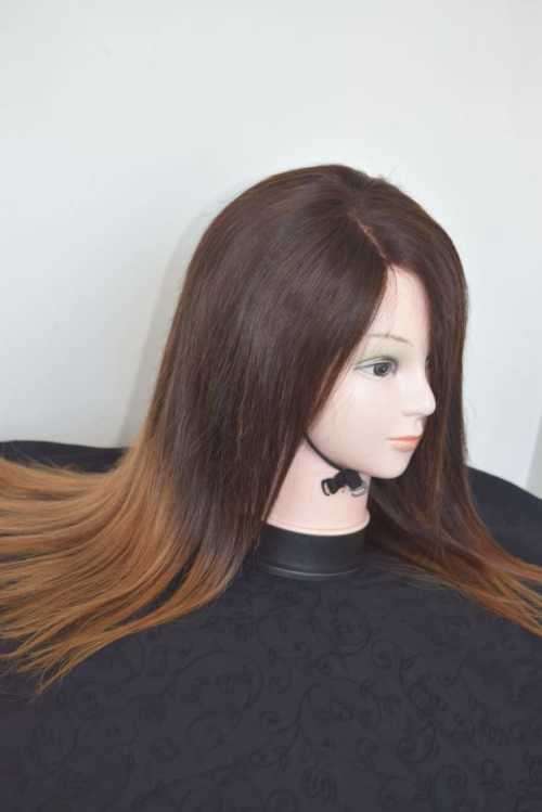 Peruvian &Brazilian OMBRE 1part lace frontal Wigs /9A/300g/12-18inches*free shipping*