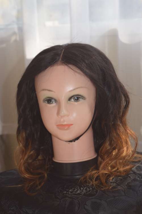 Peruvian &Brazilian OMBRE 1part lace frontal Wigs /9A/300g/12-18inches*free shipping*