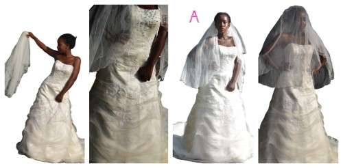 Wedding dresses/size 10/2dresses+veils(COMBO DEAL)