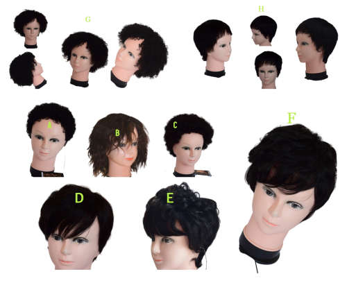 Remy Human Hair Wigs - Various Styles