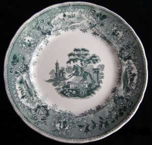 OLD PORTUGUESE PLATE (GILMAN & CTA - ESTATUA PATTERN)