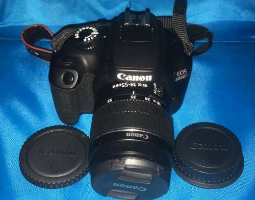 CANON 4000D DSLR CAMERA WITH 18-55 EF 3.5-5.6 MARK III LENS SET