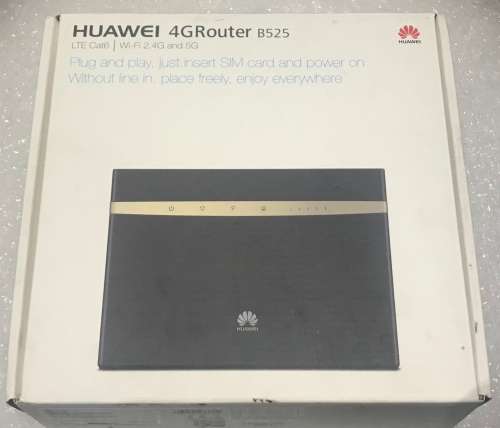 HUAWEI WIFI ROUTER B525s-65a 4G and 5G LTE-BLACK EXCELLENT WORKING CONDITION - COMES WITH BOX