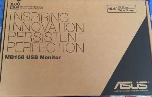 ASUS MB168 USB MONITOR BRAND NEW IN THE BOX - USB TO USB 30