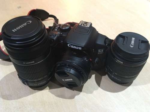 CANON 650d WITH 3 LENSES 18-55,50MM,55-250 IN EXCELLENT WORKING CONDITION- A GOOD DEAL