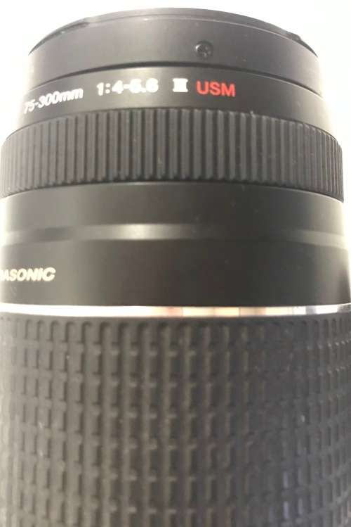 CANON  LENSE 75-300mm 4-5.6 III USM IN GOOD WORKING CONDITION