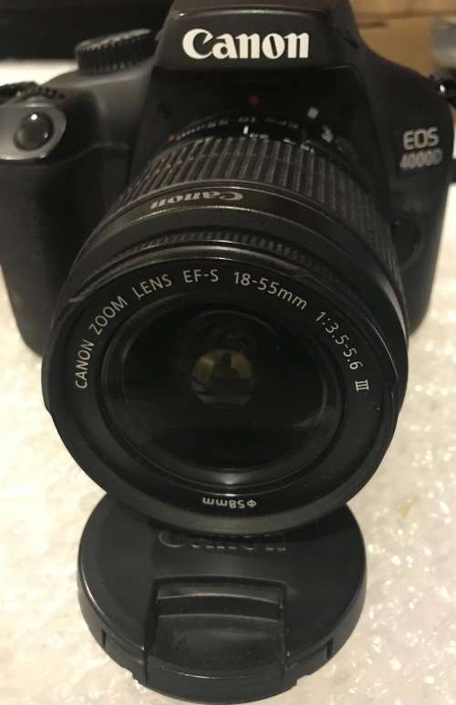 CANON EOS 4000D WITH 18-55mm LENSE IN EXCELLENT CONDITION