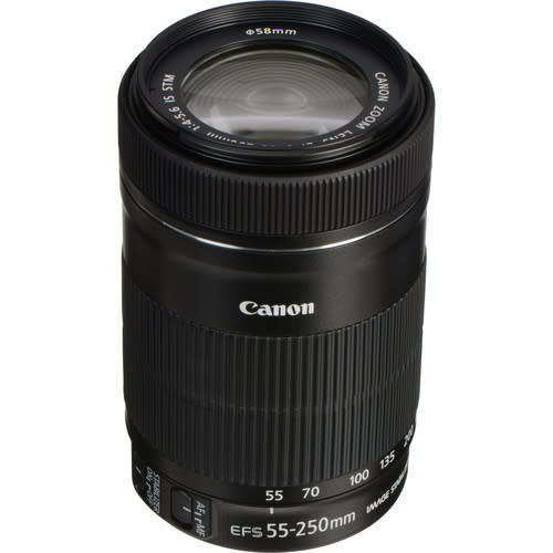 CANON EF-S 55-250mm f 4.5-5.6 IS STM CONDITION LIKE NEW WITH BOX