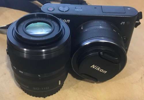 Nikon 1 J1 Mirrorless Digital Camera with 10-30mm & 30-110 Lenses Excellent Condition