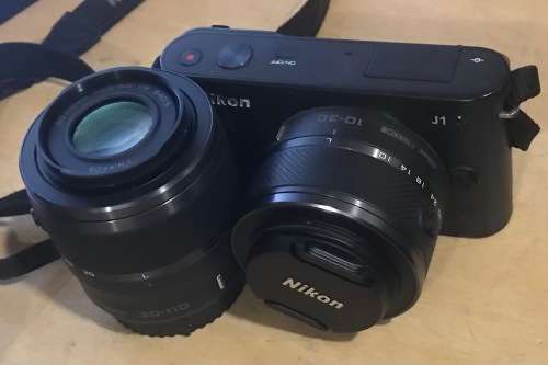 Nikon 1 J1 Mirrorless Digital Camera with 10-30mm & 30-110 Lenses Excellent Condition