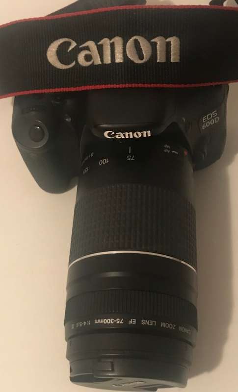 CANON EOS 600d WITH 75-300mm 1:4-5.6 III IN EXCELLENT  WORKING CONDITION 10% OFF ON FULL PRICE