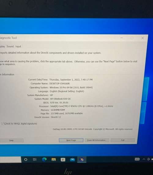 HP EliteBook 830 G6 I7-8th Gen 16gb Ram 512gb Ssd In Excellent Working Condition
